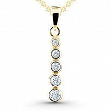 Подвеска из желтого золота с бриллиантами (изготовление)