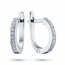 Серьги из белого золота с бриллиантами (изготовление)