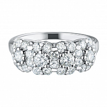 Кольцо из белого золота с бриллиантами (изготовление)