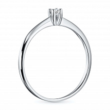 Кольцо из белого золота с бриллиантом (изготовление)