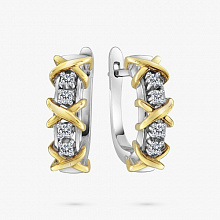 Серьги из белого золота с бриллиантами (изготовление)