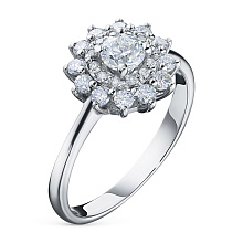 Кольцо из белого золота с бриллиантами (изготовление)