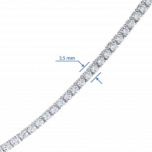 Колье из белого золота с бриллиантами (изготовление)