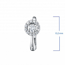 Серьги из белого золота с бриллиантами (изготовление)