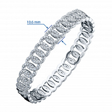 Браслет из белого золота с бриллиантами (изготовление)