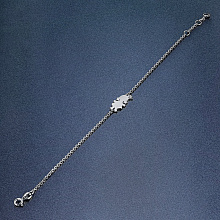 Браслет из белого золота с бриллиантом (изготовление)