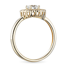 Кольцо из желтого золота (изготовление) с бриллиантами