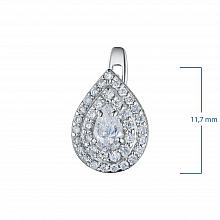 Серьги из белого золота с бриллиантами (изготовление)