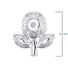 Подвеска из серебра с бриллиантом