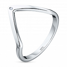 Кольцо из белого золота с бриллиантом (изготовление)