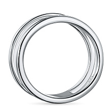 Кольцо из серебра с бриллиантом