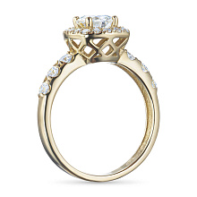 Кольцо из желтого золота (изготовление) с бриллиантами