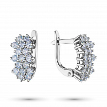 Серьги из белого золота с бриллиантами (изготовление)