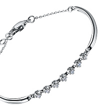 Браслет из белого золота (изготовление) с бриллиантом