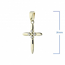 Подвеска из желтого золота с бриллиантами (изготовление)