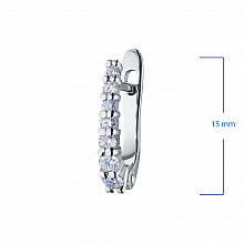 Серьги из белого золота с бриллиантами (изготовление)