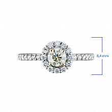 Кольцо из комбинированного золота с бриллиантами (изготовление)