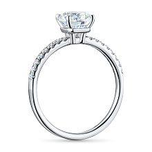 Кольцо из белого золота c бриллиантами