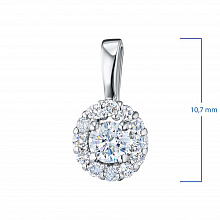 Подвеска из белого золота с бриллиантами (изготовление)