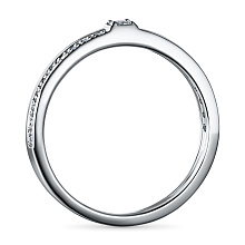 Кольцо из серебра c бриллиантами