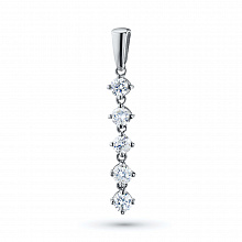 Подвеска из белого золота с бриллиантами (изготовление)