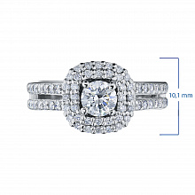 Кольцо из белого золота с бриллиантами (изготовление)