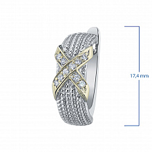 Серьги из комбинированного золота с бриллиантами (изготовление)