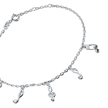 Браслет из серебра (изготовление) с бриллиантом