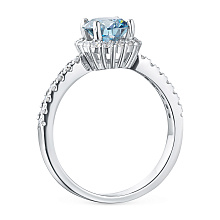 Кольцо из белого золота (изготовление) с бриллиантами