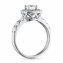 Кольцо из белого золота с бриллиантами (изготовление)