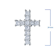 Подвеска из белого золота с бриллиантами (изготовление)