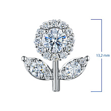 Подвеска из серебра (изготовление) с бриллиантами