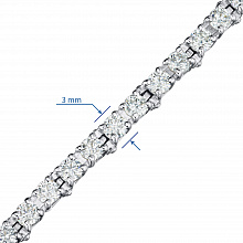 Браслет из белого золота с бриллиантами (изготовление)