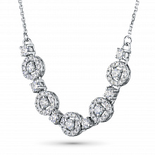 Колье из белого золота с бриллиантами (изготовление)