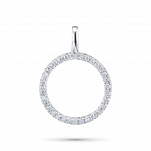 Подвеска из белого золота с бриллиантами (изготовление)