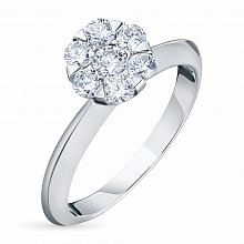 Кольцо из белого золота с бриллиантами (изготовление)