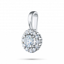 Подвеска из белого золота с бриллиантами (изготовление)