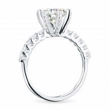 Кольцо из белого золота с бриллиантами (изготовление)