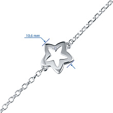 Браслет из серебра (изготовление) с бриллиантом