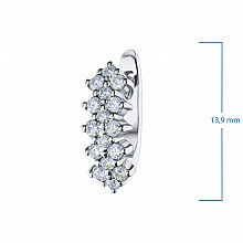 Серьги из белого золота с бриллиантами (изготовление)