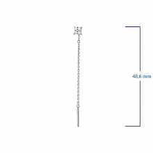 Серьги из белого золота с бриллиантами (изготовление)