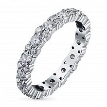 Кольцо из белого золота с бриллиантами (изготовление)