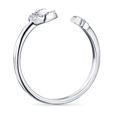 Кольцо из серебра (изготовление) с бриллиантами