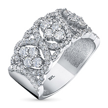 Кольцо из белого золота с бриллиантами (изготовление)