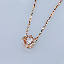 Колье из красного золота с бриллиантами (изготовление)