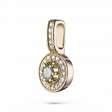 Подвеска из желтого золота с бриллиантами (изготовление)