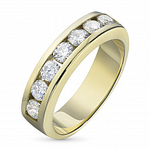 Кольцо из желтого золота с бриллиантами (изготовление)