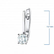 Серьги из белого золота с бриллиантами (изготовление)