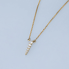 Колье из желтого золота с бриллиантами (изготовление)