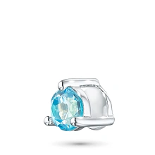 Подвеска из серебра с топазом